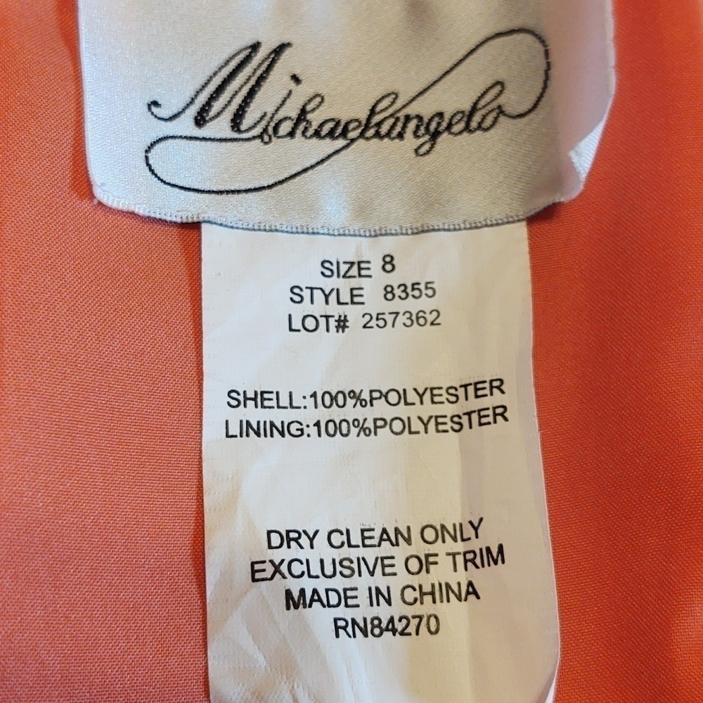 Michaelangelo NWT Women's Strapless Tea Length Formal - Picture 8 of 9
